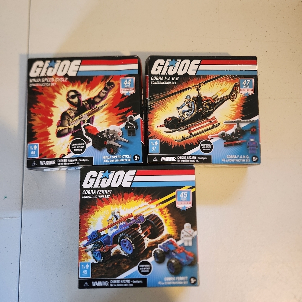GI Joe Building Toys Lot New In Box Toy Gifts For Boys Kids NWT Army Vehicles